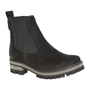 Timberland Courmayeur Valley Chelsea Wide Black Nubuck