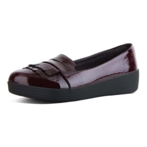 Fitflop Fringey Loafer Deep Plum