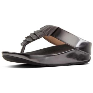 Fitflop Cha Cha Fringe Toe Black