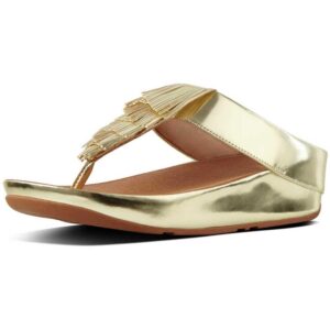 Fitflop Cha Cha Fringe Toe Gold