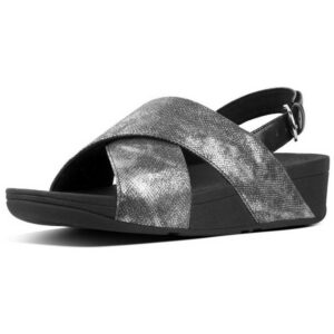 Fitflop Lulu Cross Back Black Shimmer-Print