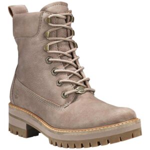 Timberland Courmayeur Valley Yellow Boot EU 36 Taupe Grey Nubuck