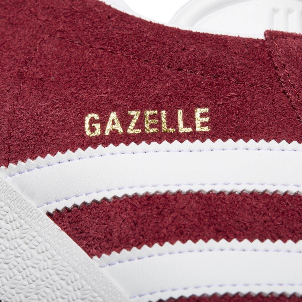 Adidas Originals Gazelle Collegiate Burgundy / Ftwr White / Gold Metal - Imagen 5
