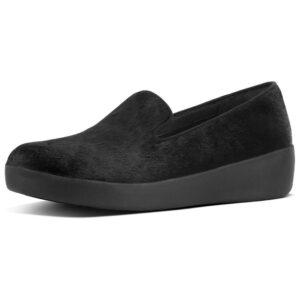 Fitflop Audrey Faux Leather Smoking Black