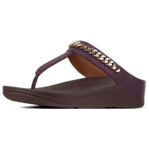 Fitflop Fino Chain Deep Plum