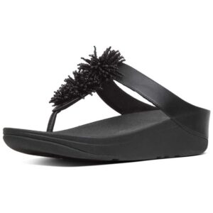 Fitflop Fino Bead Pompom Black