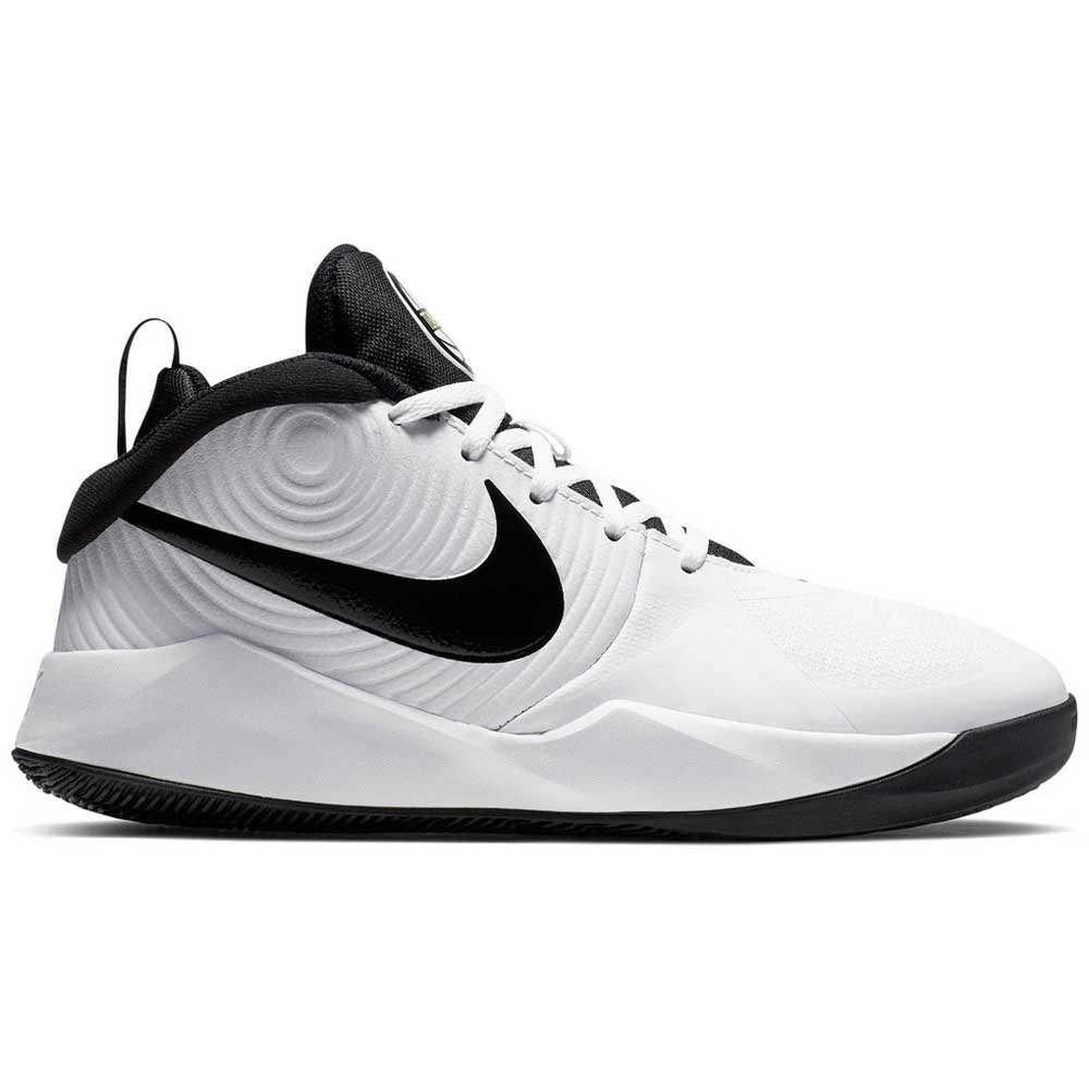Nike Team Hustle D 9 Gs EU 35 1/2 White / Black / Volt