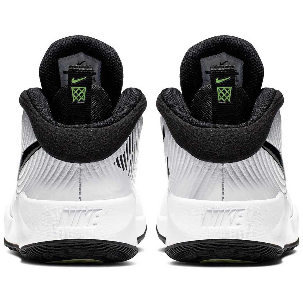 Nike Team Hustle D 9 Gs EU 35 1/2 White / Black / Volt - Imagen 6