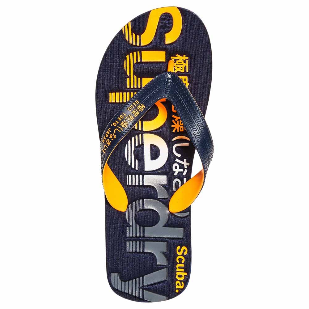Superdry Scuba Faded Logo EU 44-45 Dark Navy / Fluro Orange / Charcoal - Imagen 3