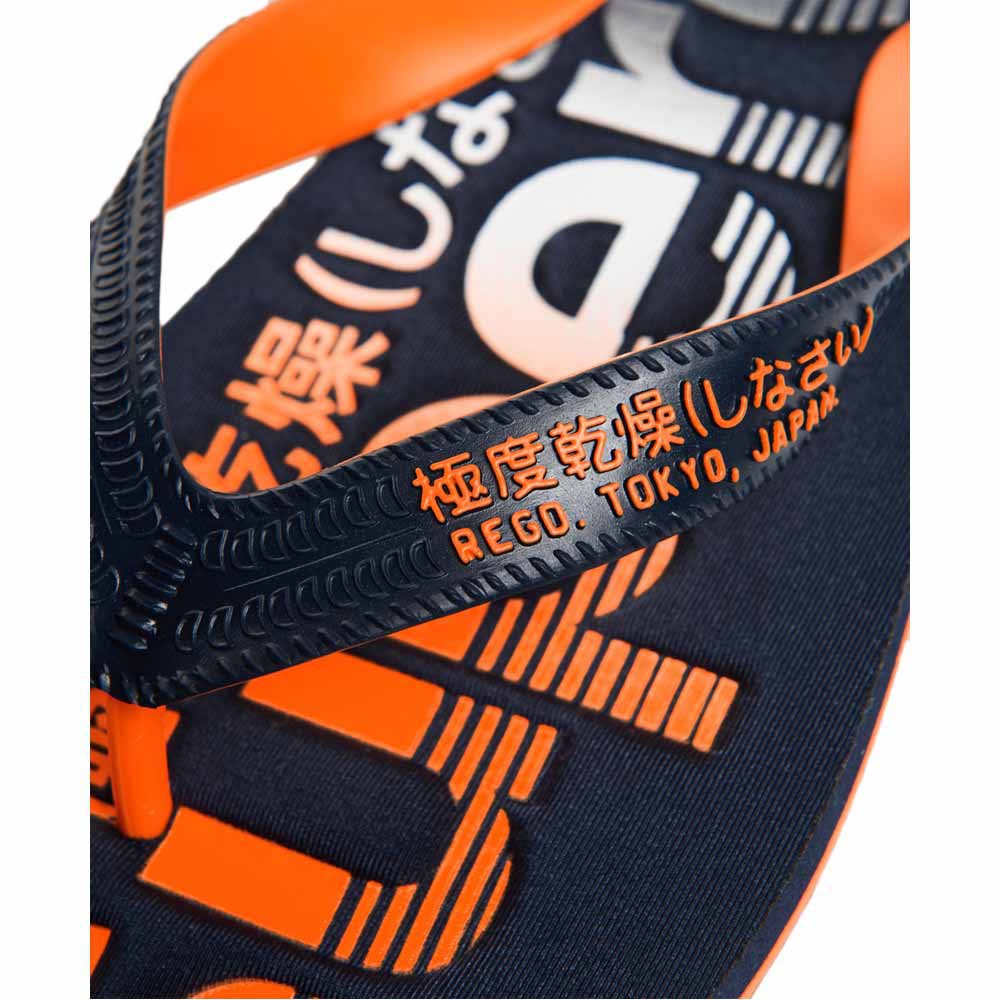 Superdry Scuba Faded Logo EU 44-45 Dark Navy / Fluro Orange / Charcoal - Imagen 5