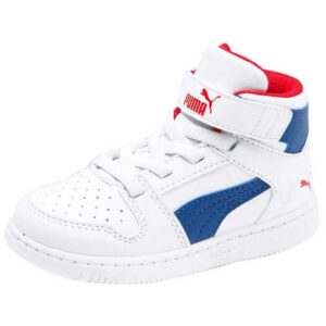 Puma Rebound Layup Sl Velcro Infant EU 19 Puma White / Galaxy Blue / High Risk Red