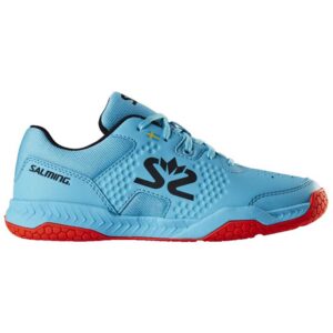 Salming Hawk Court EU 35 Blue Atol / New Flame Red