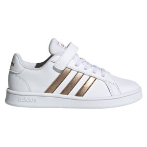 Adidas Grand Court Child EU 33 Ftwr White / Copper Metal / Glow Pink
