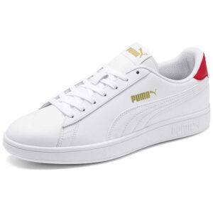 Puma Smash V2 L EU 45 Puma White / High Risk Red / Puma Team Gold