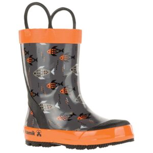 Kamik Fishride Infant Charcoal / Orange