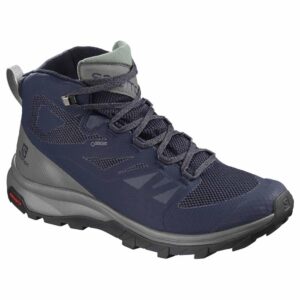 Salomon Outline Mid Goretex EU 42 2/3 Medieval Blue / Castor Gray / Green Milieu
