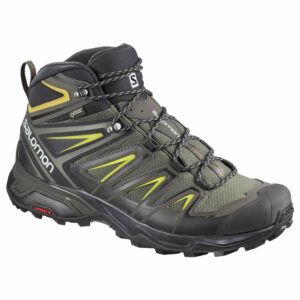 Salomon X Ultra 3 Mid Wide Goretex EU 42 Castor Gray / Black / Green Sulphur