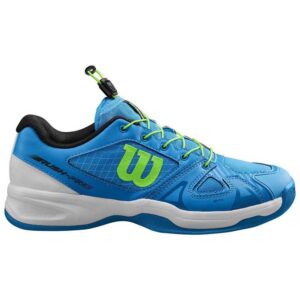 Wilson Rush Pro Ql Carpet EU 32 1/3 Brilliant Blue / White / Green Gecko