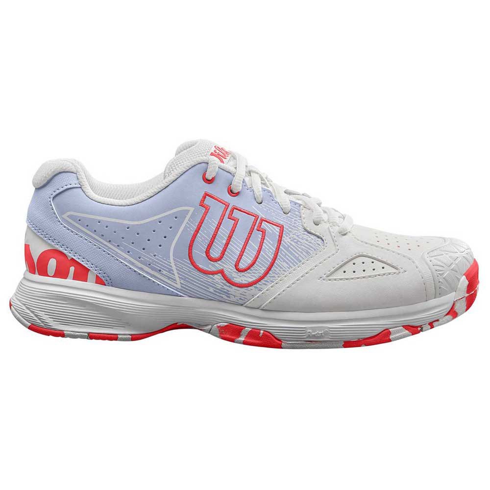 Wilson Kaos Devo EU 41 1/3 White / Halogen Blue / Fiery Coral