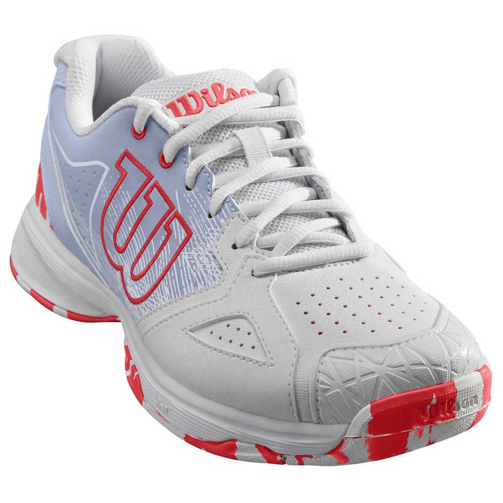 Wilson Kaos Devo EU 41 1/3 White / Halogen Blue / Fiery Coral - Imagen 3