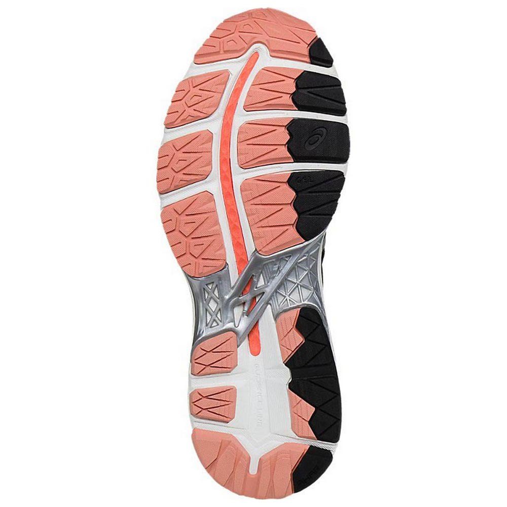 Asics Gel Kayano 23 EU 35 1/2 Black / Silver / Flash Coral - Imagen 2