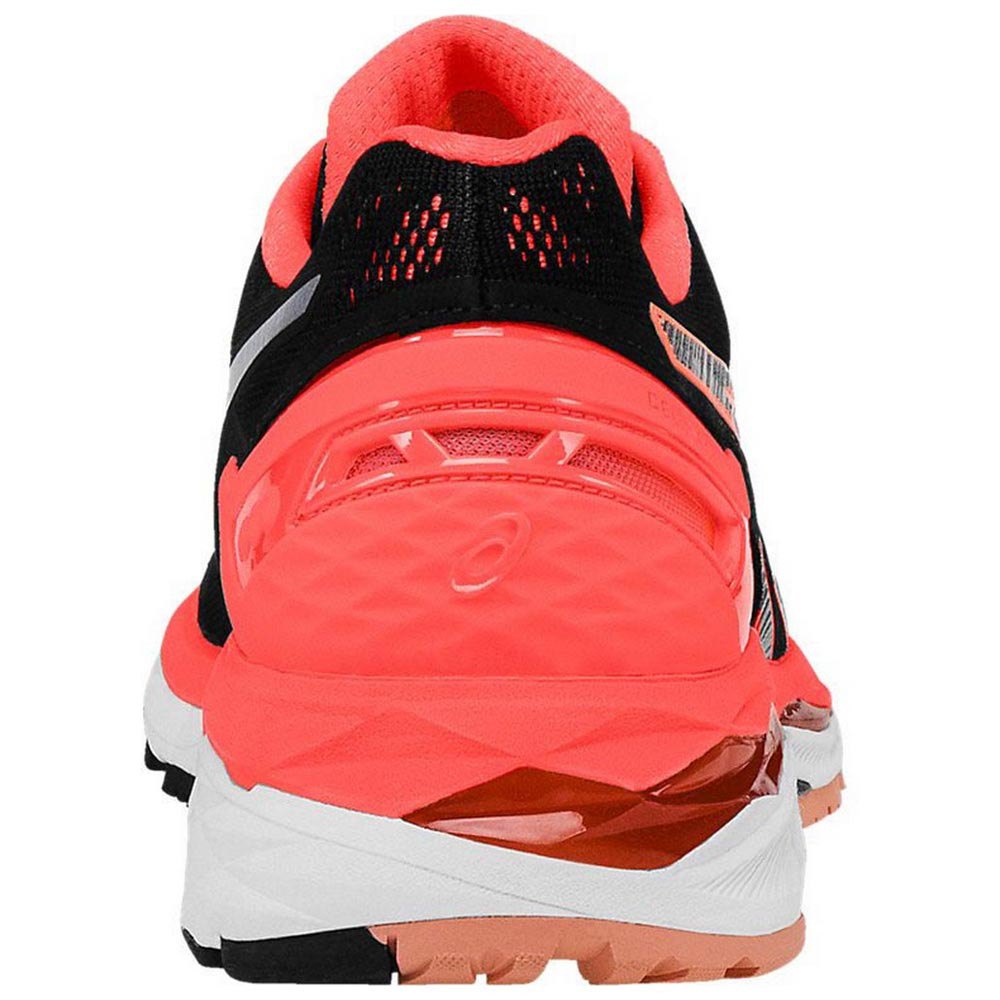 Asics Gel Kayano 23 EU 35 1/2 Black / Silver / Flash Coral - Imagen 6