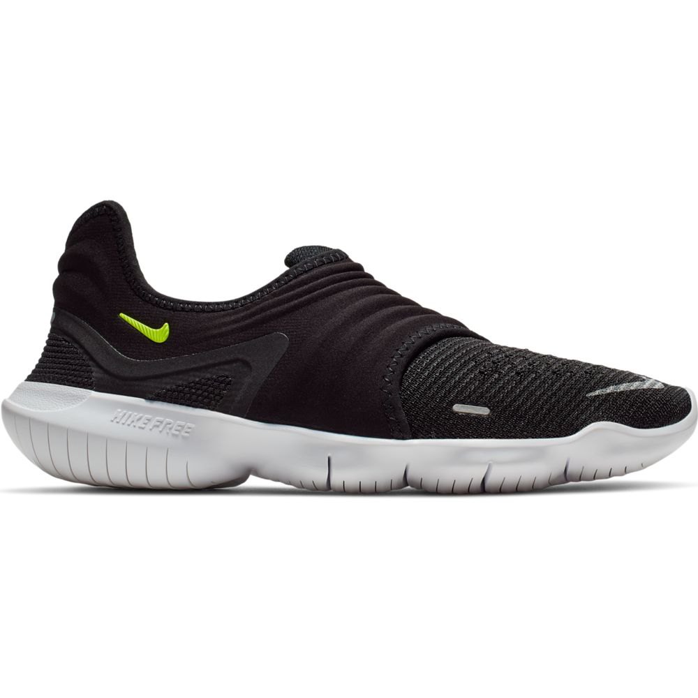 Nike Free Rn Flyknit 3.0 EU 42 1/2 Black / Volt / White - Zapatillas Deporte