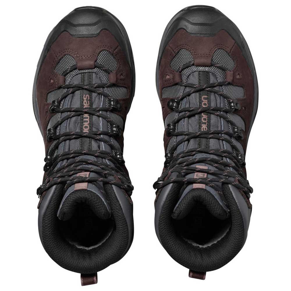 Salomon Quest 4d 3 Goretex EU 39 1/3 Ebony / Chocolate Plum / Peppercorn - Imagen 2
