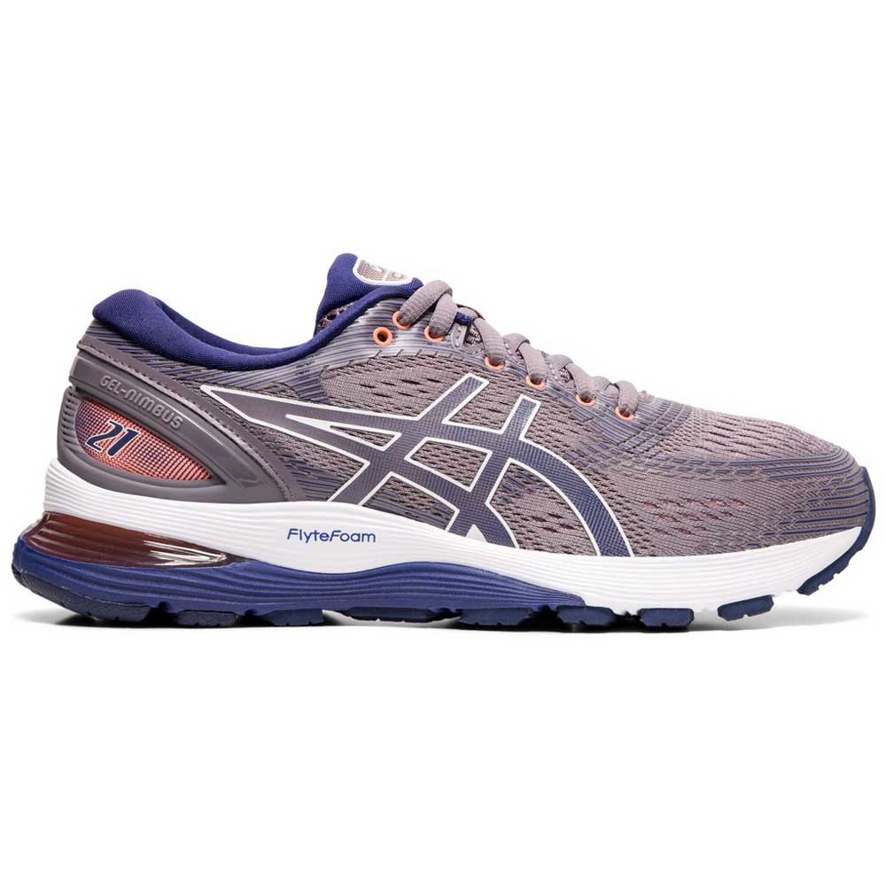 Asics Gel Nimbus 21 EU 45 Lavender Grey / Dive Blue - Zapatillas Deporte
