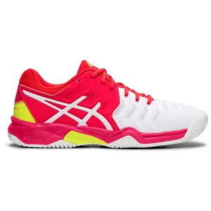 Asics Resolution Clay Gs EU 33 1/2 White / Laser Pink