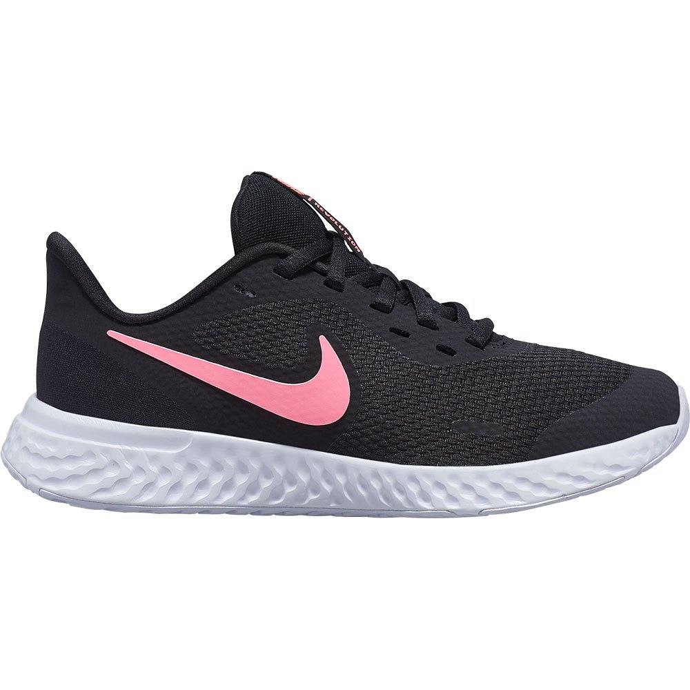 Nike Revolution 5 Gs EU 38 Black / Sunset Pulse - Zapatillas Deporte