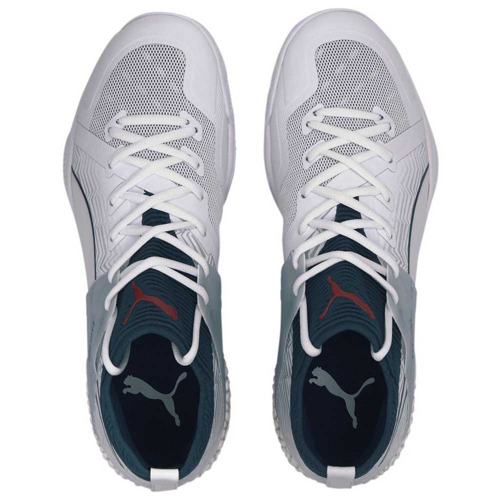 Puma Explode Eh 1 EU 42 Puma White / Dark Denim / High Risk Red / Glacier Grey - Imagen 5
