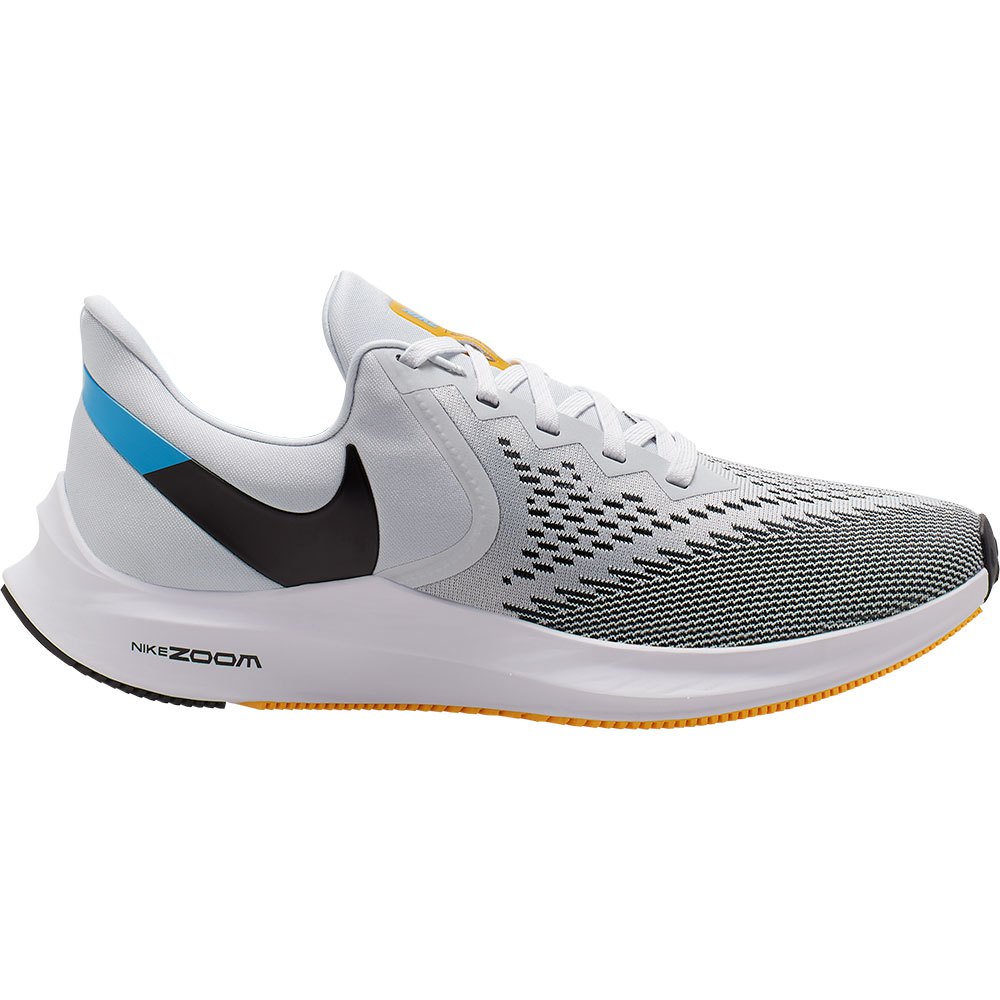 Nike Zoom Winflo 6 EU 44 1/2 Pure Platinum / Black / Laser Orange / White -  Zapatillas Deporte