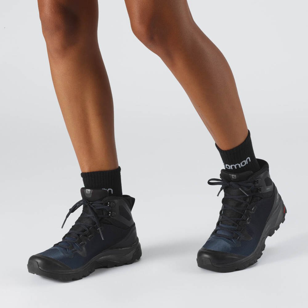 Salomon Vaya Mid Goretex EU 42 2/3 Black / Sargasso Sea / Black - Imagen 4