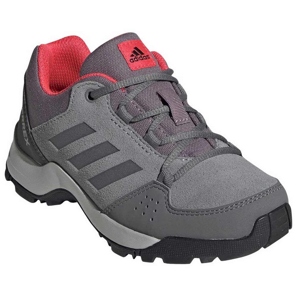 Adidas Terrex Hyperhiker Low Leather Kid EU 35 Grey Three / Grey Three / Shock Red - Imagen 4