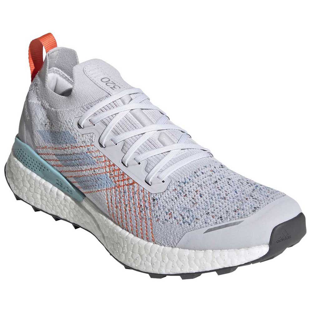 Adidas Terrex Two Ultra Parley EU 42 2/3 Dash Grey / Footwear White / True Orange - Imagen 4