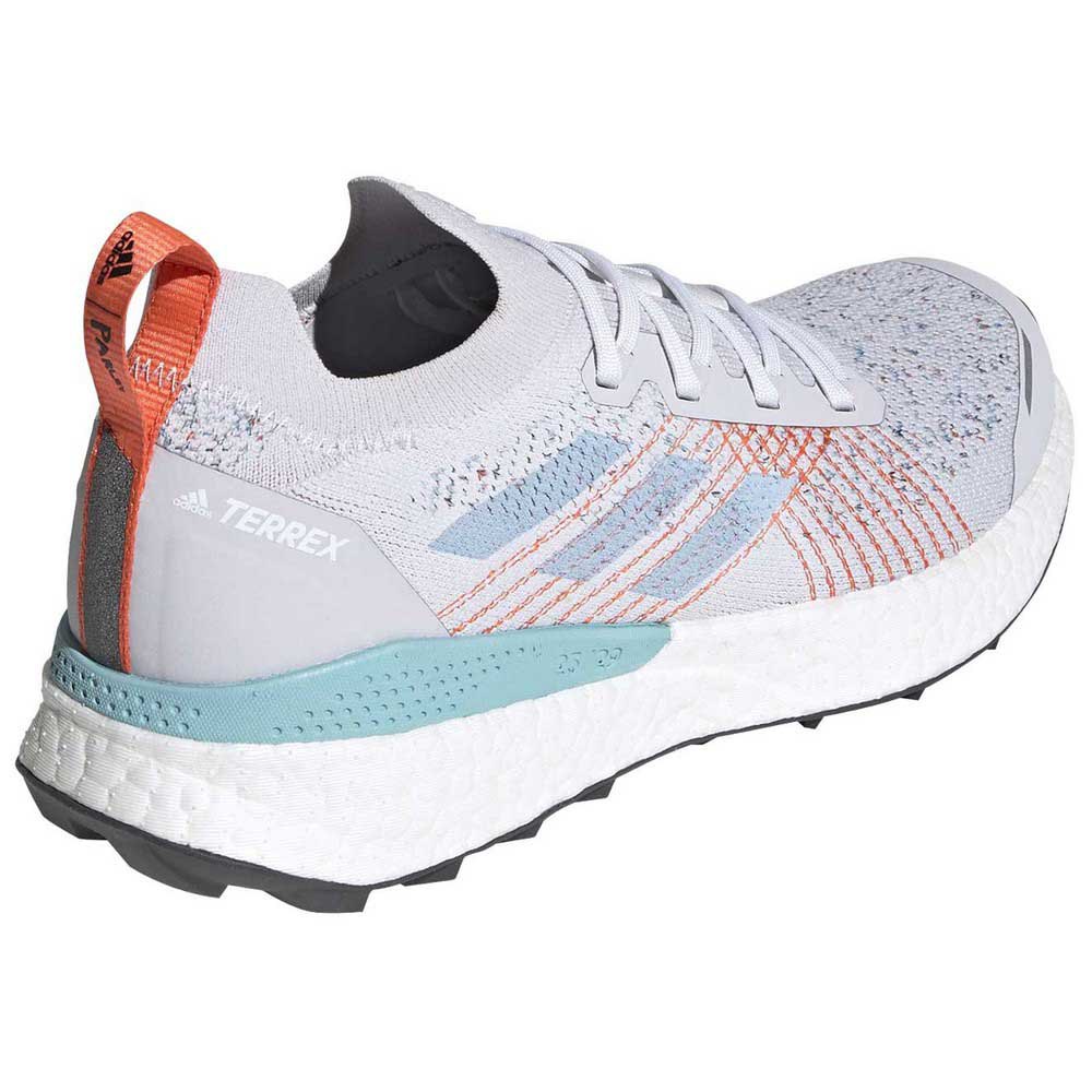 Adidas Terrex Two Ultra Parley EU 42 2/3 Dash Grey / Footwear White / True Orange - Imagen 6