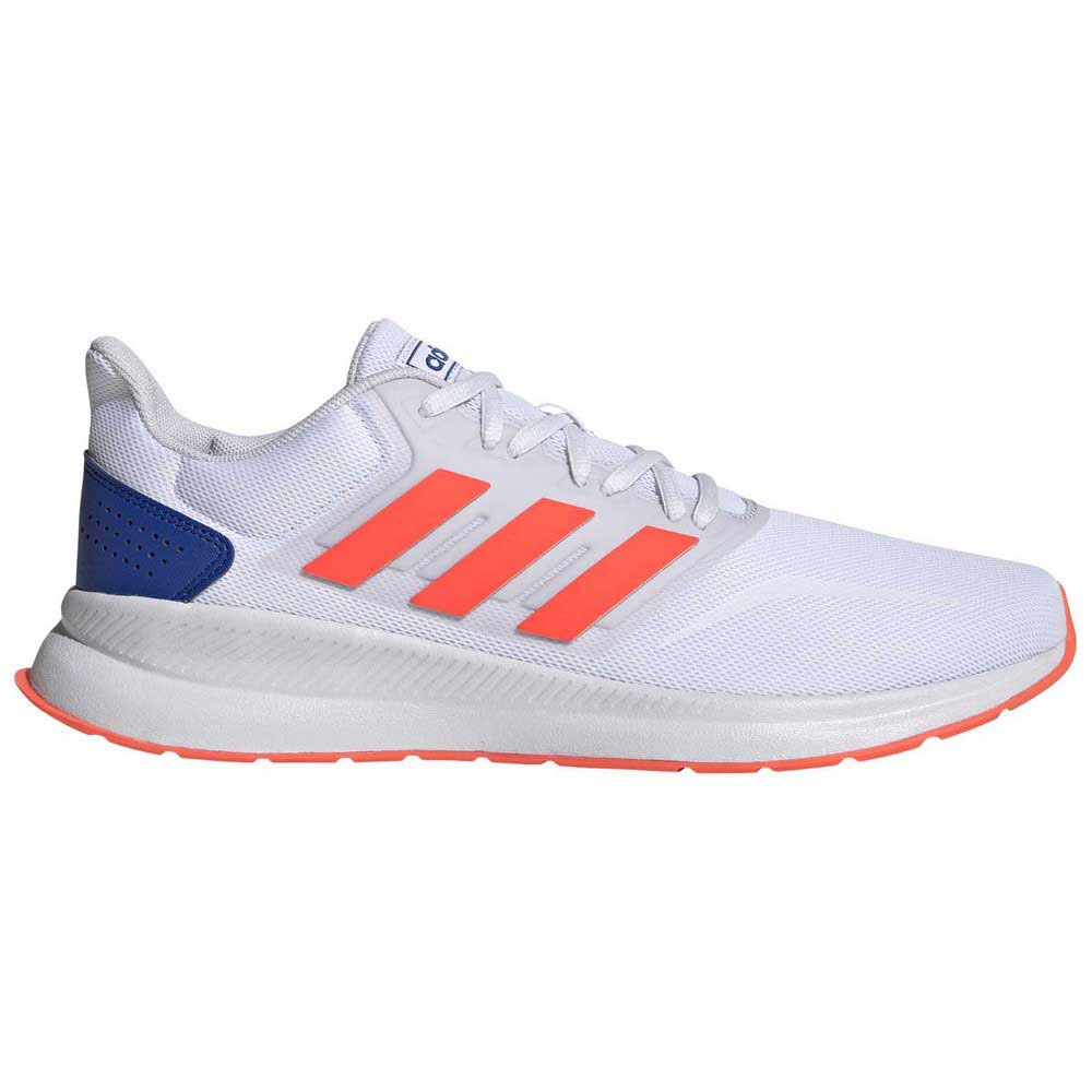 Adidas Runfalcon EU 44 2/3 Footwear White / Solar Red / Dash Grey -  Zapatillas Deporte