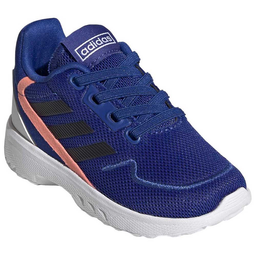 Adidas Nebzed Infant EU 24 Royal Blue / Core Black / Signal Coral - Imagen 4