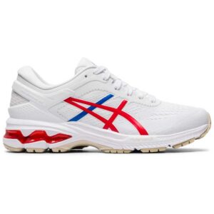 Asics Gel Kayano 26 EU 36 White / Classic Red
