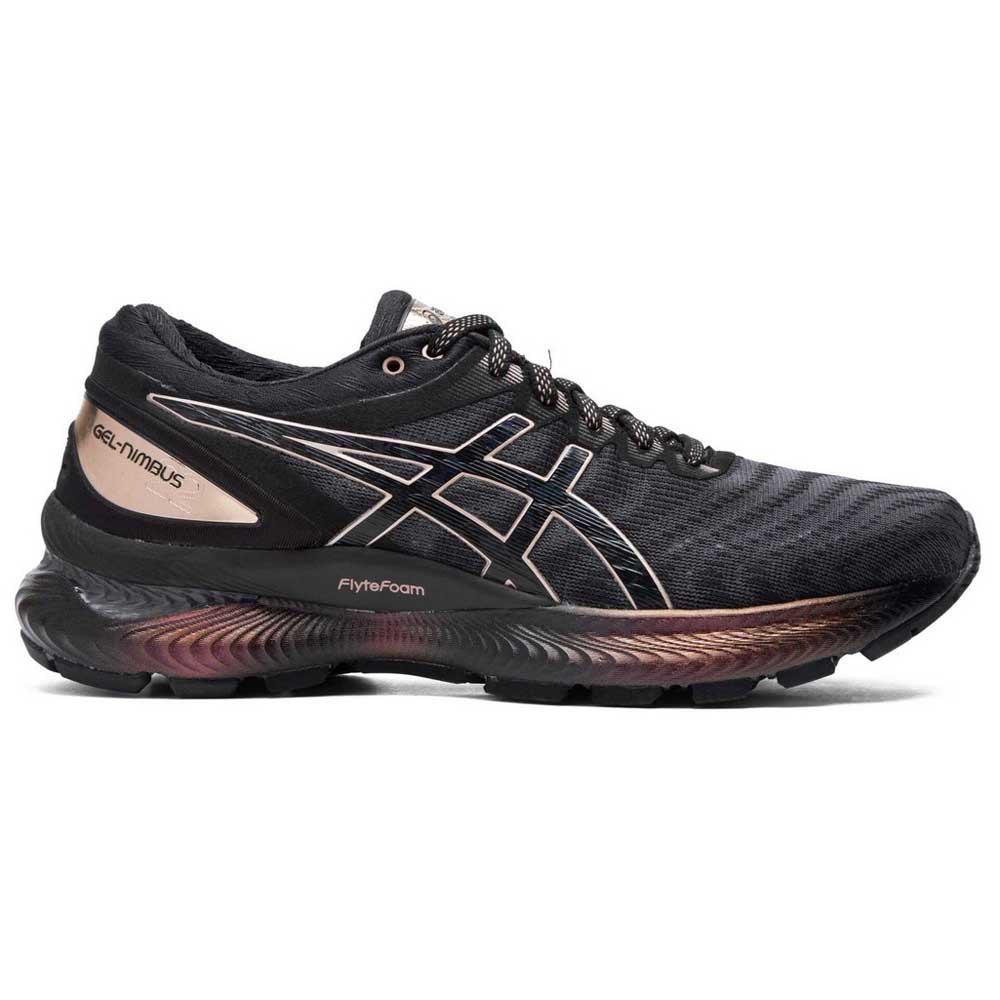 Asics Gel Nimbus 22 Platinum EU 42 1/2 Black / Rose Gold