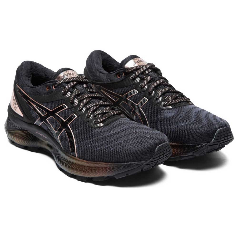 Asics Gel Nimbus 22 Platinum EU 42 1/2 Black / Rose Gold - Imagen 4