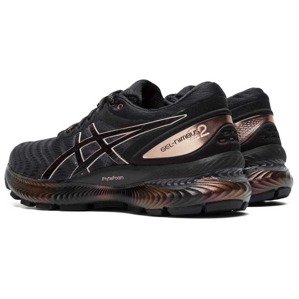Asics Gel Nimbus 22 Platinum EU 42 1/2 Black / Rose Gold - Imagen 5