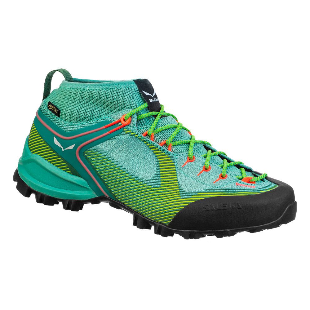 Salewa Alpenviolet Goretex EU 36 1/2 Feld Green / Fluo Coral