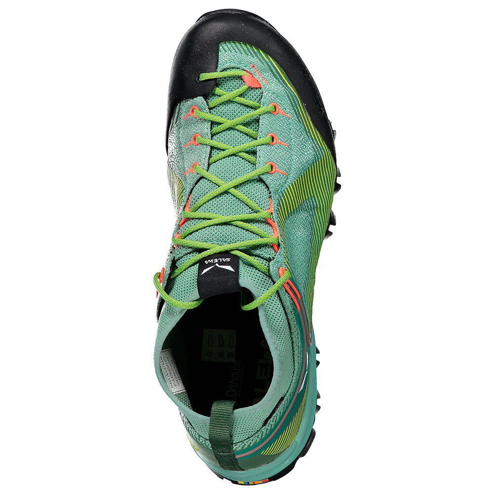 Salewa Alpenviolet Goretex EU 36 1/2 Feld Green / Fluo Coral - Imagen 4