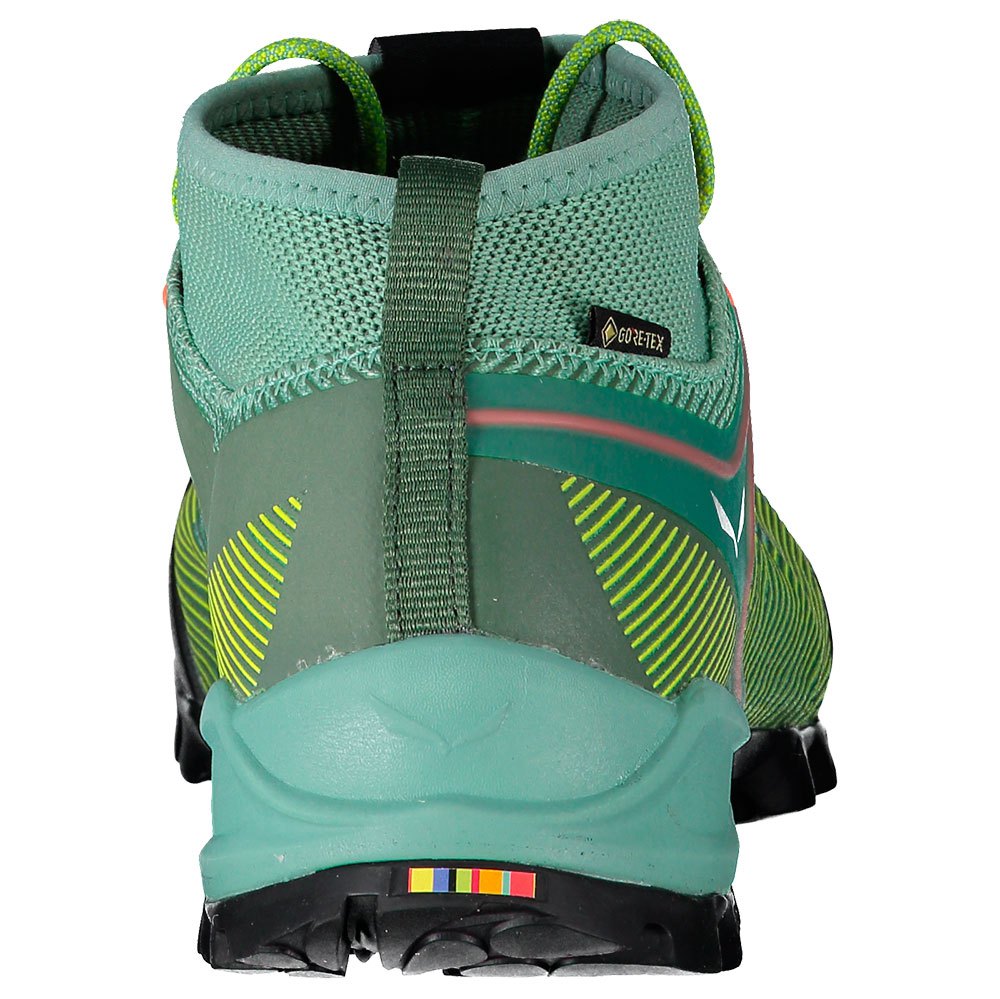 Salewa Alpenviolet Goretex EU 36 1/2 Feld Green / Fluo Coral - Imagen 5
