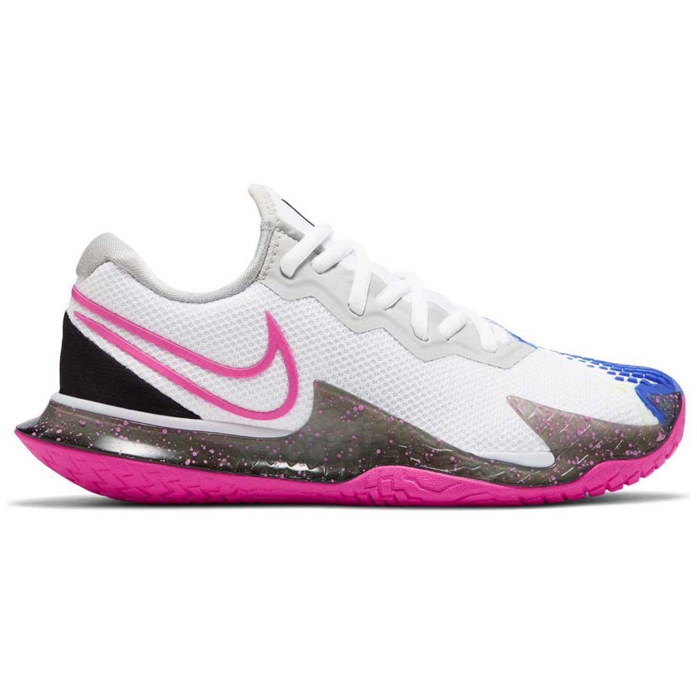 Nike Court Air Zoom Vapor Cage 4 Hc EU 41 White / Laser Fuchsia / Sapphire  / Hot Lime - Zapatillas Deporte