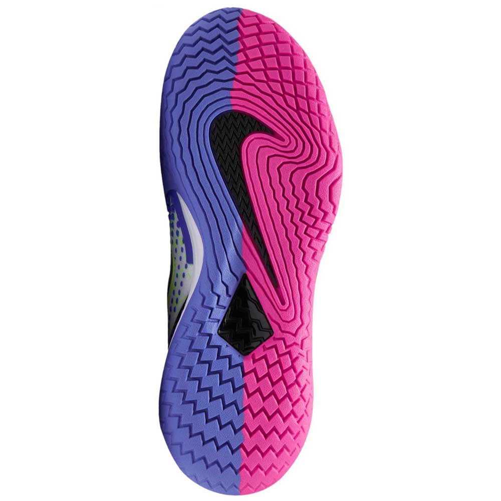 Nike Court Air Zoom Vapor Cage 4 Hc EU 41 White / Laser Fuchsia / Sapphire  / Hot Lime - Zapatillas Deporte