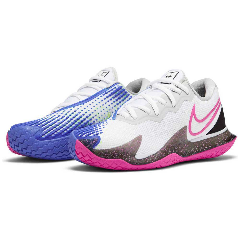 Nike Court Air Zoom Vapor Cage 4 Hc EU 41 White / Laser Fuchsia / Sapphire / Hot Lime - Imagen 4
