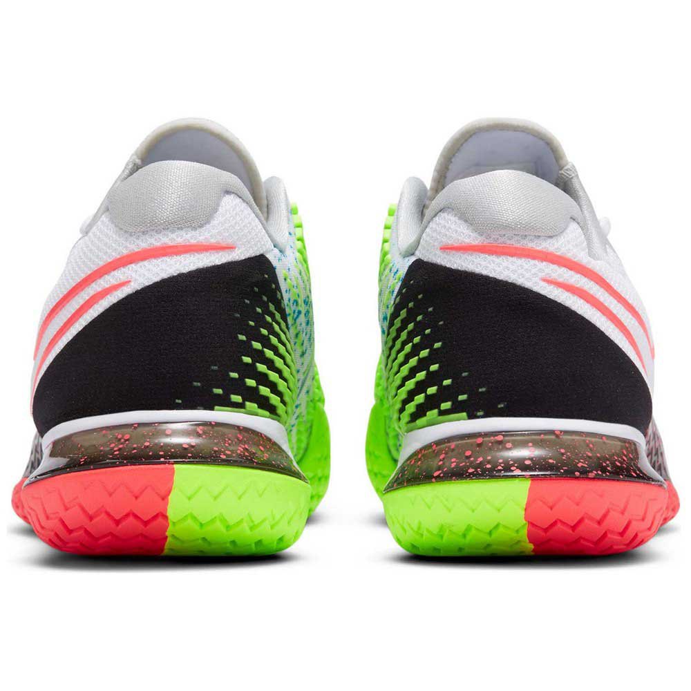 Nike Court Air Zoom Vapor Cage 4 Hc EU 46 White / Solar Red / Hot Lime /  Neo Turquoise - Zapatillas Deporte